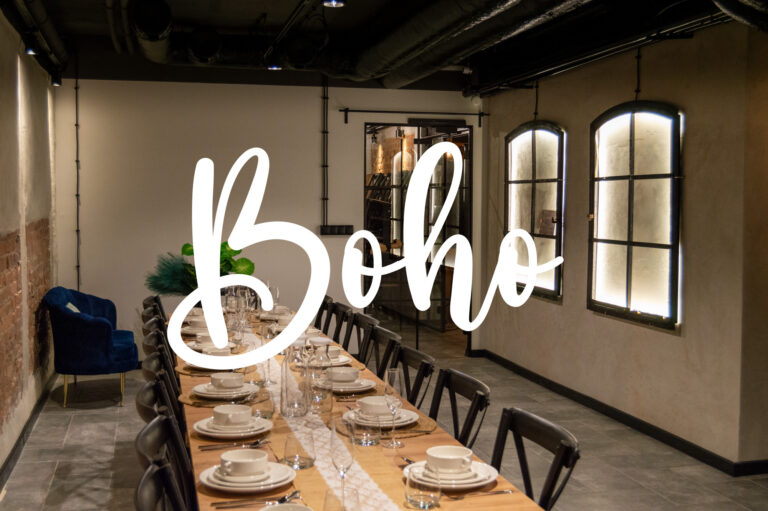 Sala z cateringiem Boho - Łódź